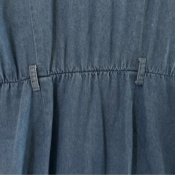 Robbie Bee Light Blue Denim Shirt Dress - Picture 3 of 9